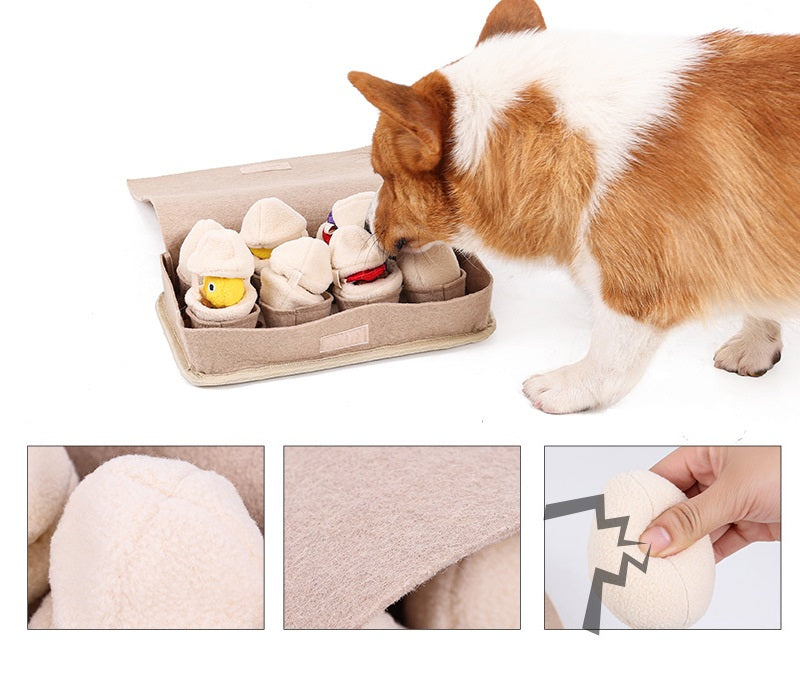 Egg Carton Food Puzzle Toy for Dogs