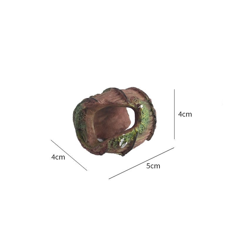 Barrel Hiding Cave Decoration for Fish Tank