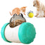Zylinderförmiges Futterpuzzle-Spielzeug in Katzenform für Katzen und kleine Hunde
