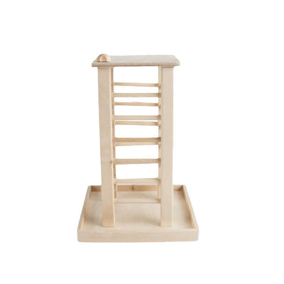 Mangeoire Rectangulaire en Bois pour Lapins