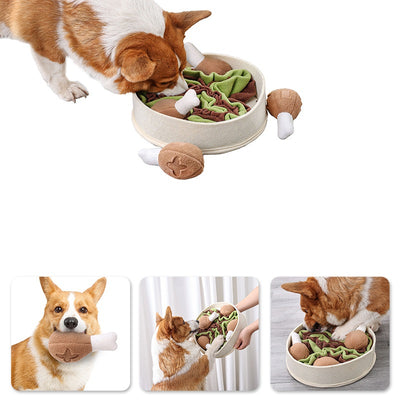 Chicken Leg Slow Feeder Mat for Dogs