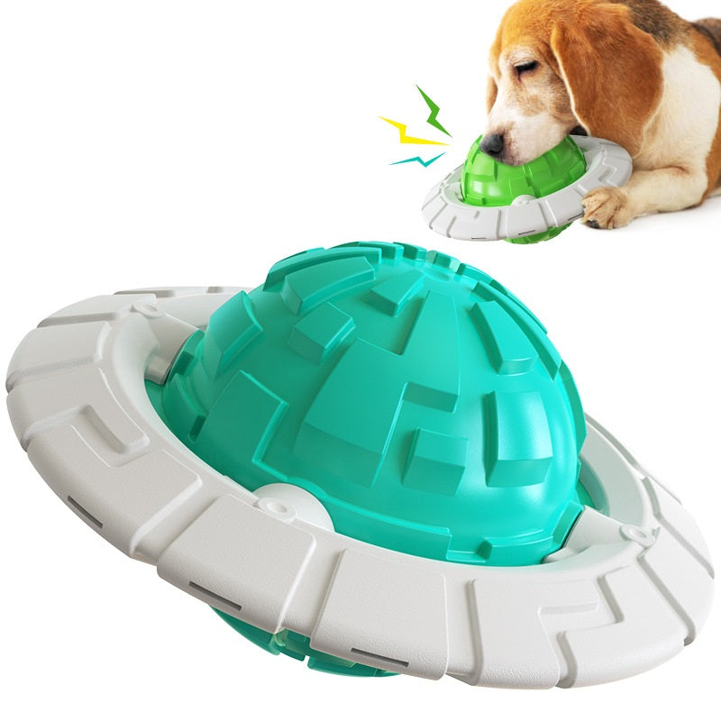 Jouet Soucoupe Volante en Caoutchouc pour Chien