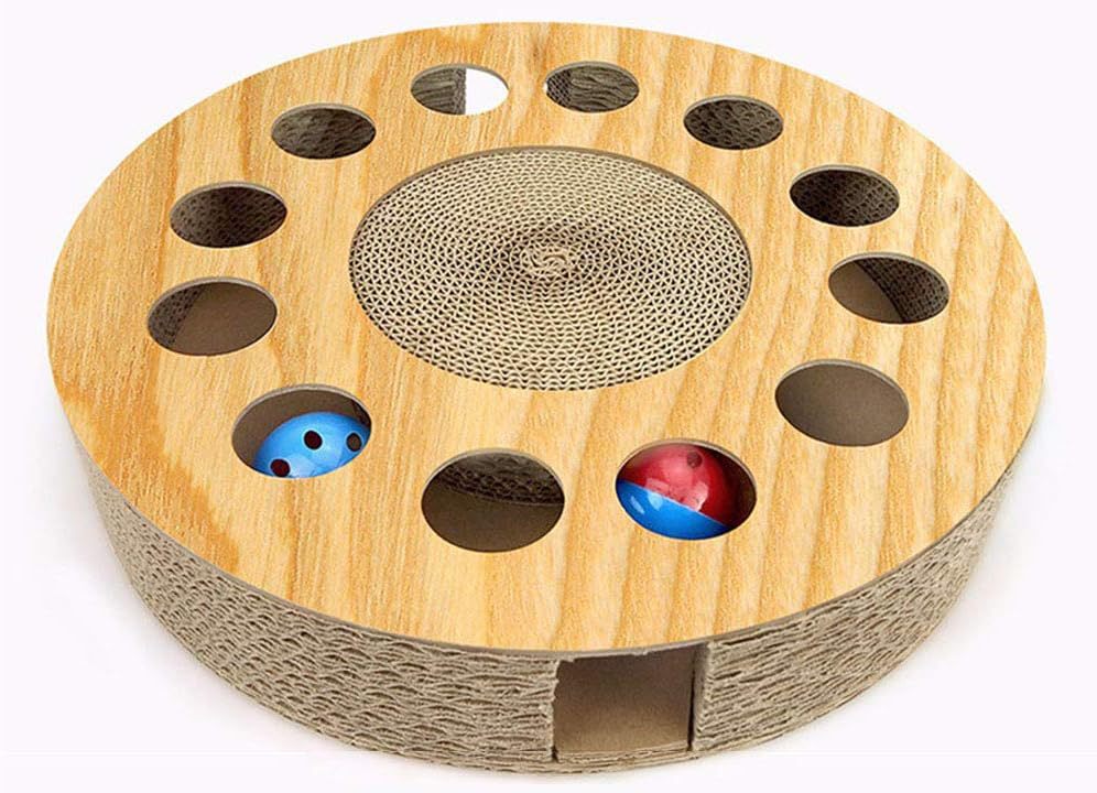 Scratching Board Carousel Toy for Cats