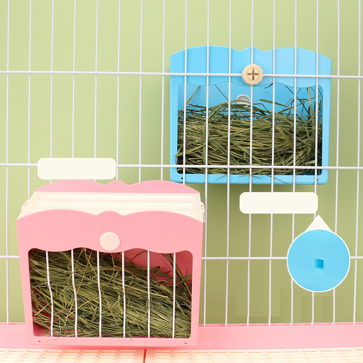 Dual-Use Feeder for Rabbits