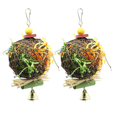 Rattan Ball Shred Toy for Birds