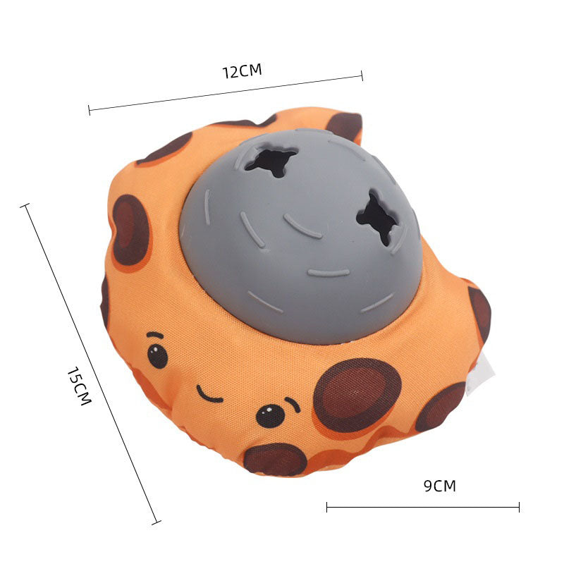 Food Shaped Squeaky Puzzle Dog Toy