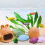 Colorful Stone Landscaping for Fish Tank