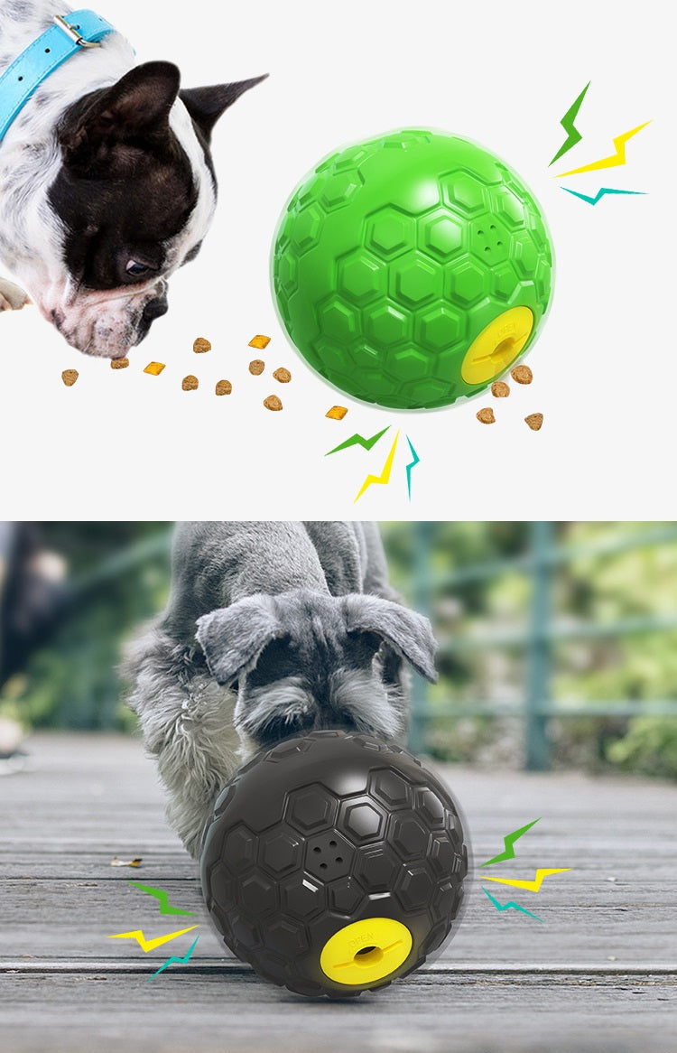 Quietschende Beißball-Futterpuzzle für Hunde