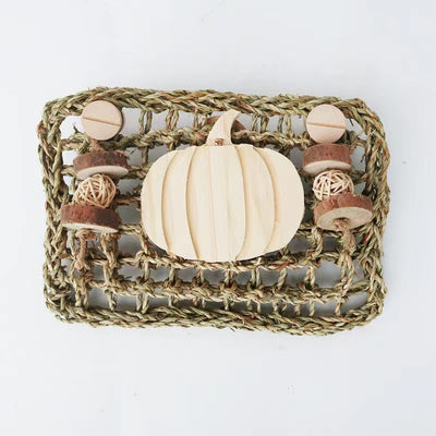 Woven Fruit Basket Hanging Board for Birds