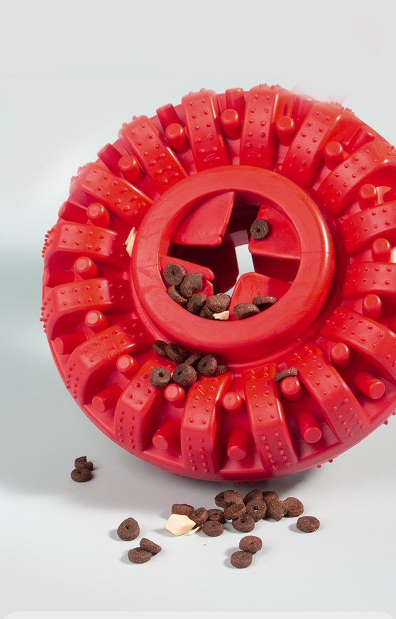 Rubber Tyre Food Puzzle Toy for Dogs