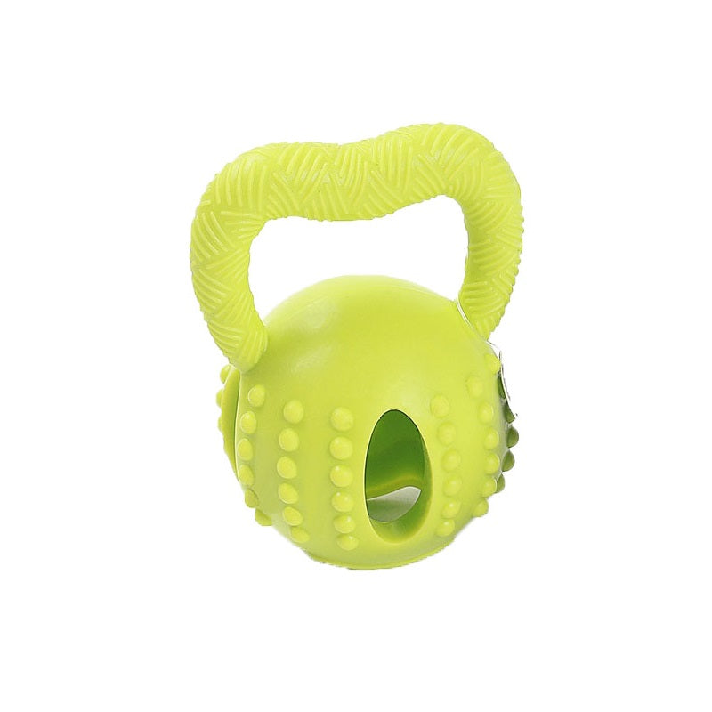 Rubber Kettlebell Food Dispensing Dog Toy