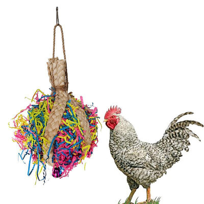 Rope and Paper Shred Toy for Birds