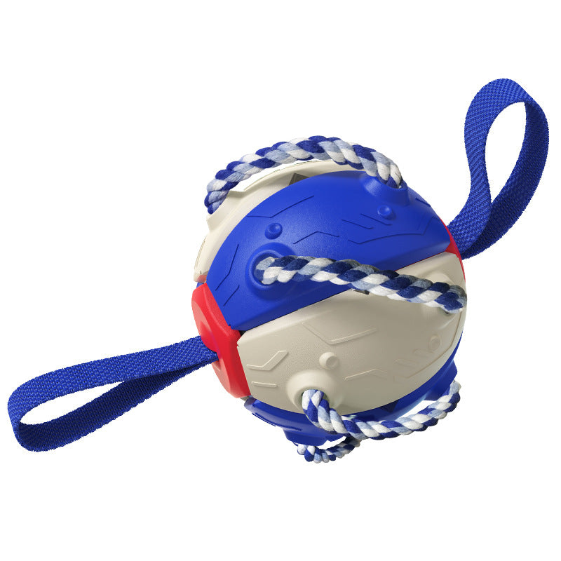 Jouet 3-en-1 Balle, Frisbee et Remorqueur pour Chien