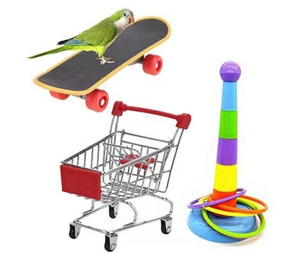 3-teiliges Spielzeugset für Vögel