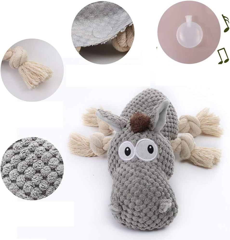 Jouet Couineur Vache en Peluche pour Chien