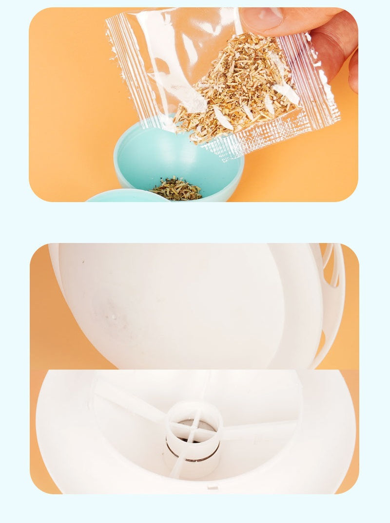 Three-Layer Carousel with Catnip Balls and Teaser Feather for Cats
