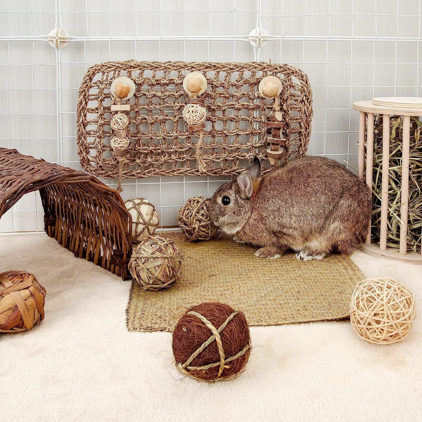 Natural Material Balls for Rabbits and Rodents