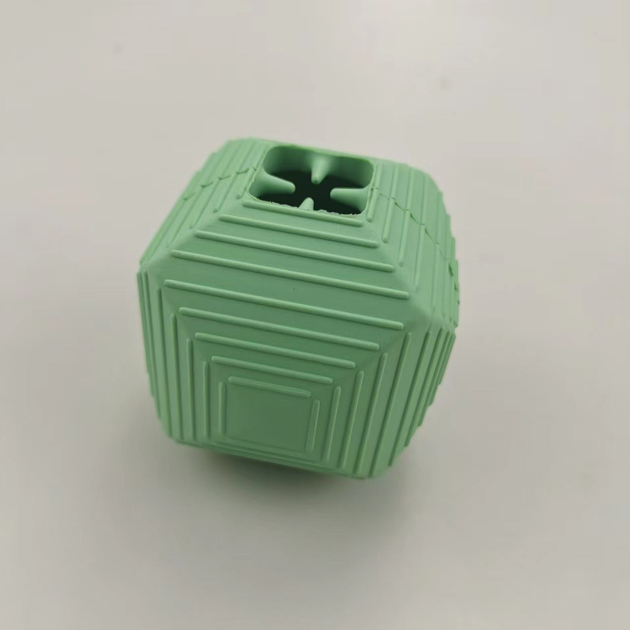 Gummi-Rhombus-Futterausgabe-Ball für Hunde