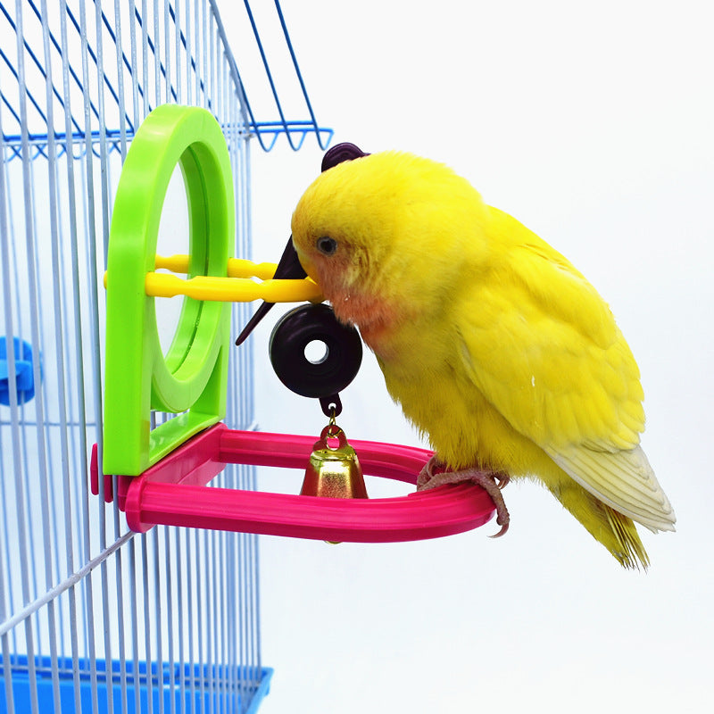 Jouet en Plastique avec Miroir pour Oiseau