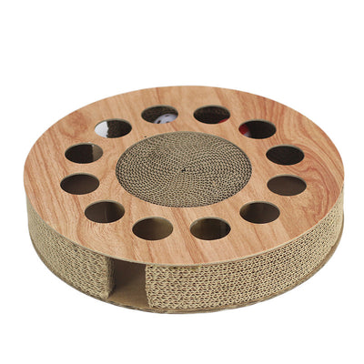 Scratching Board Carousel Toy for Cats