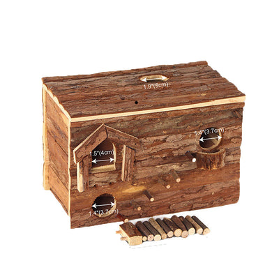 Wooden Cabin Nest for Hamsters