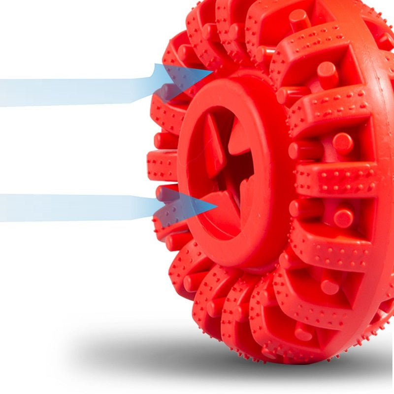 Rubber Tyre Food Puzzle Toy for Dogs
