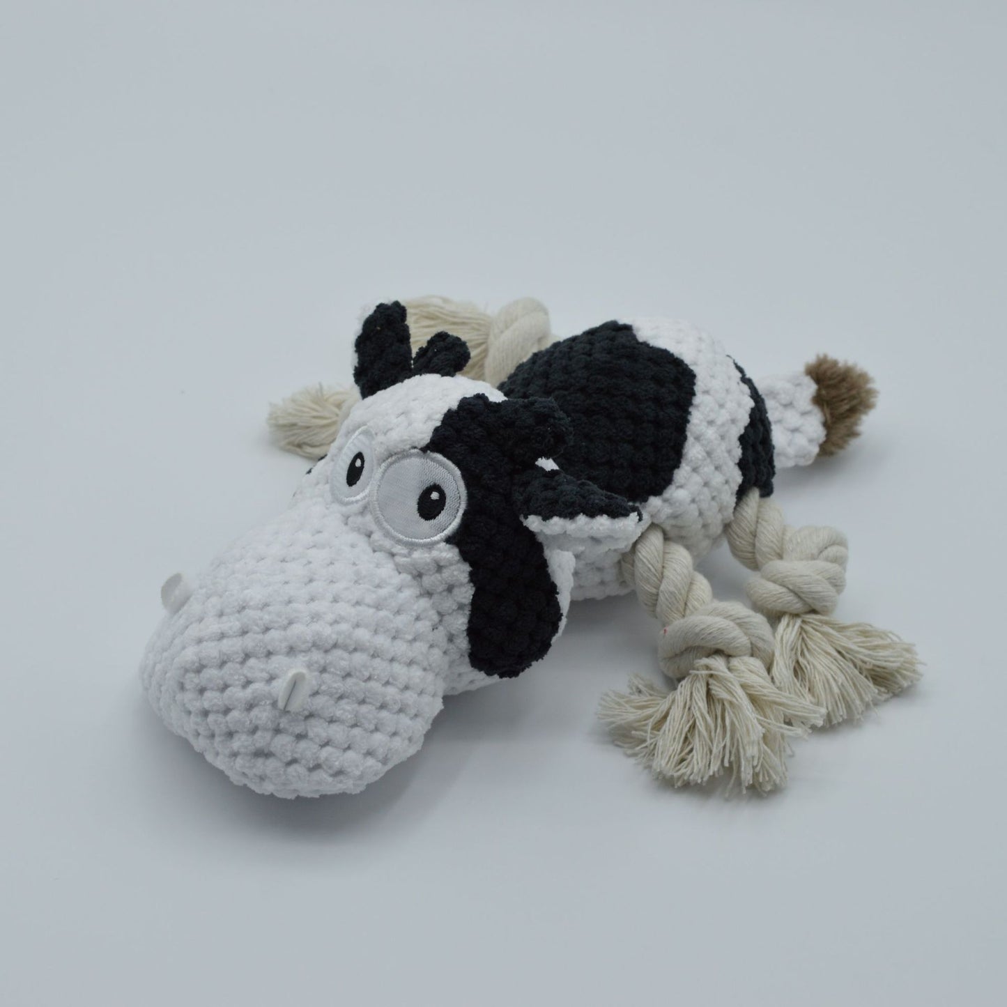 Jouet Couineur Vache en Peluche pour Chien
