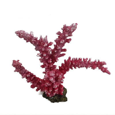 Plante de Corail Rouge en Résine pour Aquarium