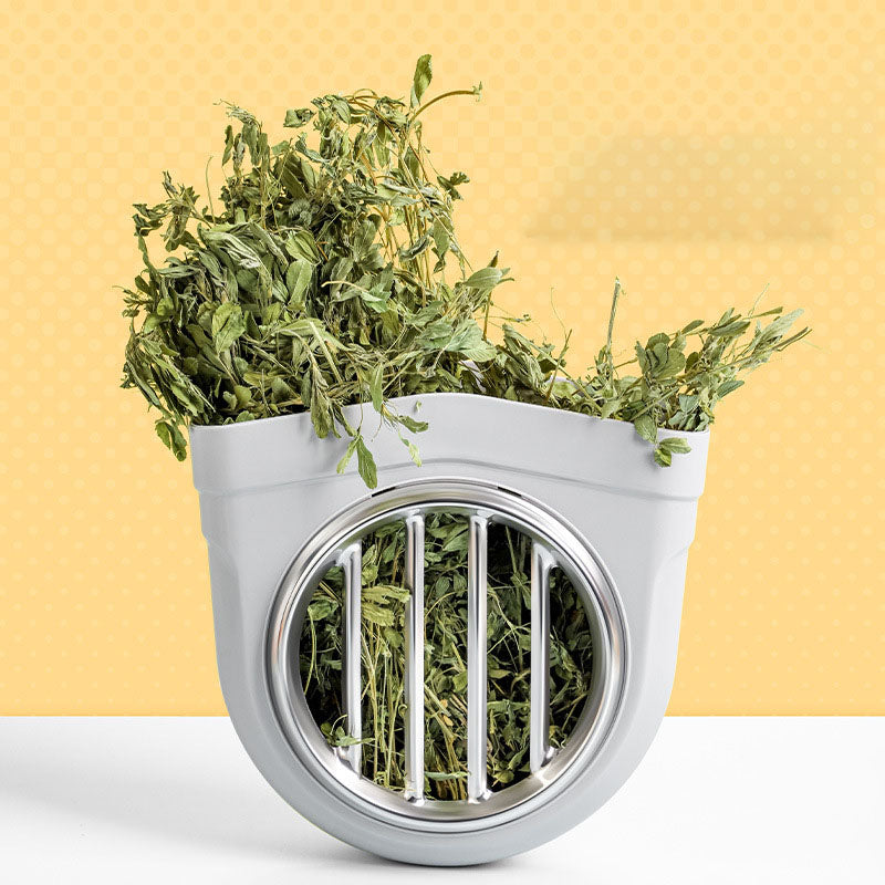 Stainless Steel Food Basin for Guinea Pigs and Rabbits