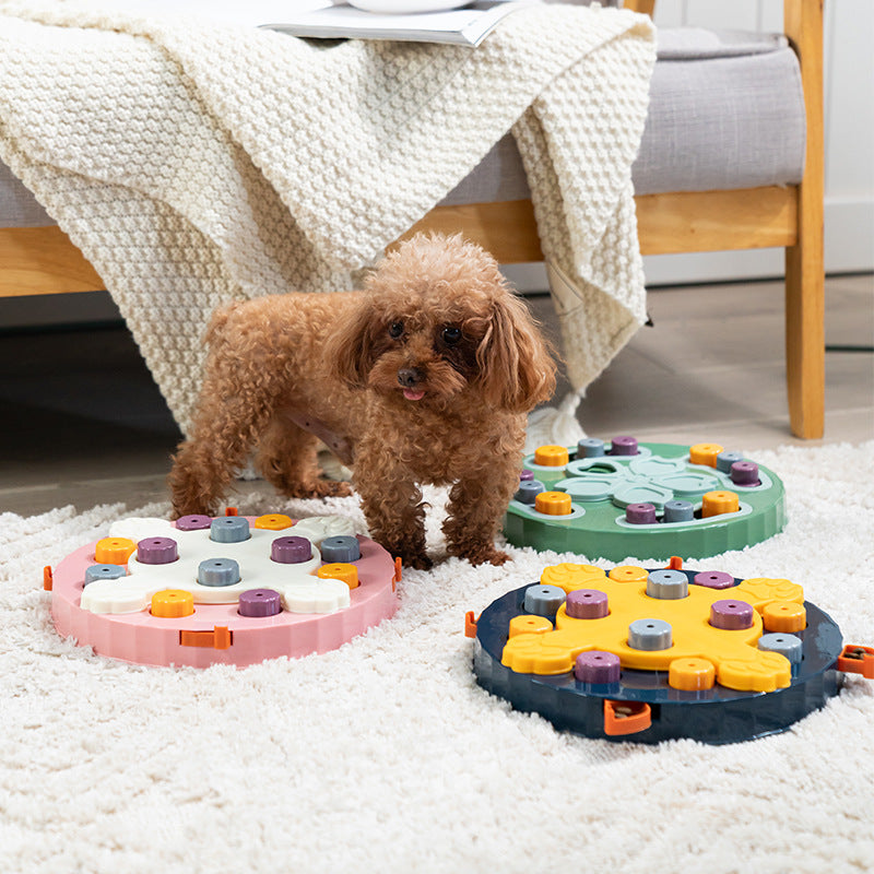 Verschiebbares Futter-Puzzle zum langsamen Fresen für Hunde